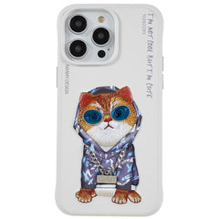 iPhone 14 Pro Hybrid Plastik Cover m. Print - Hoodie Kat