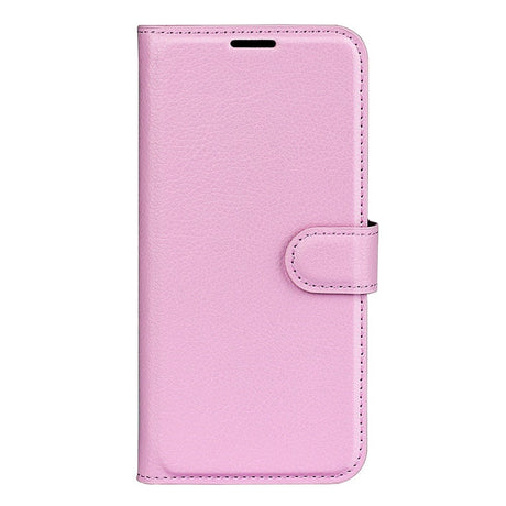 EIDERWOOD Honor X8 (5G) Kunstlæder Flip Cover m. Kortholder & Ståfunktion - Lyserød