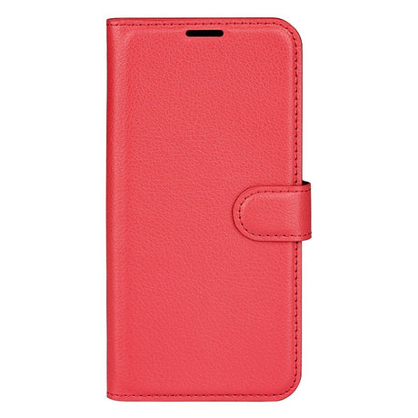 EIDERWOOD Honor X8 (5G) Kunstlæder Flip Cover m. Kortholder & Ståfunktion - Rød
