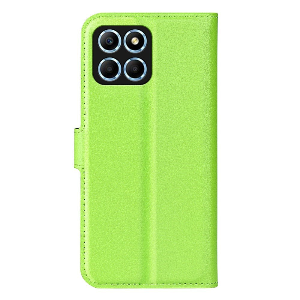EIDERWOOD Honor X8 (5G) Kunstlæder Flip Cover m. Kortholder & Ståfunktion - Grøn