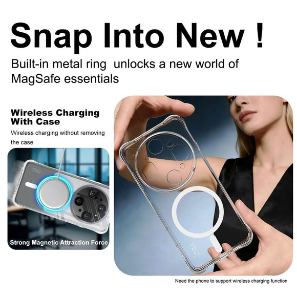 OPPO Find X9 Ultra IMAK Fleksibelt Plastik Cover - MagSafe Kompatibel - Gennemsigtig