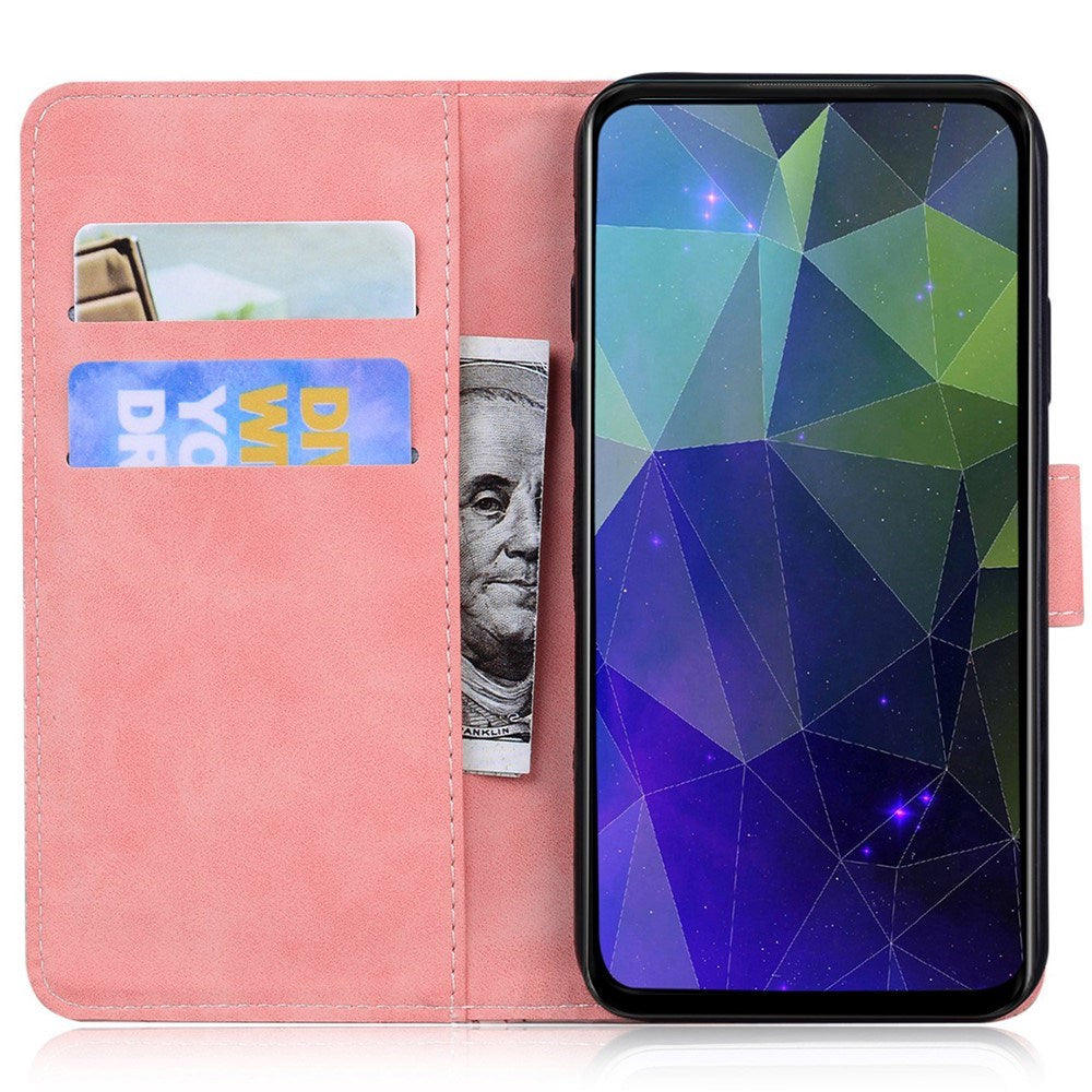 Honor 600 Lite EIDERWOOD Kunstlæder Flip Cover - Lyserød