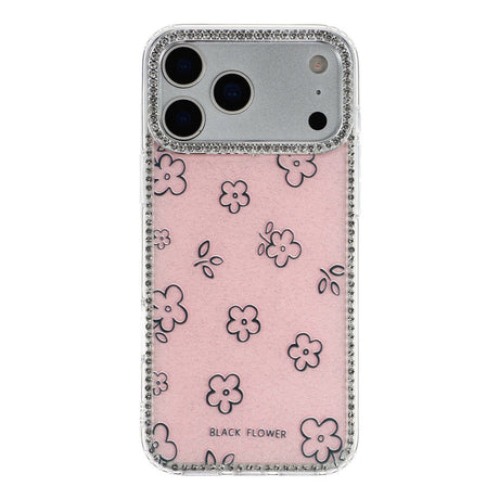 iPhone 17 Pro Max EIDERWOOD Hybrid Cover m. Rhinsten & Blomsterdesign - Lyserød / Blomster