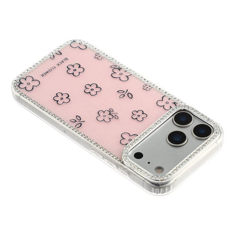 iPhone 17 Pro Max EIDERWOOD Hybrid Cover m. Rhinsten & Blomsterdesign - Lyserød / Blomster