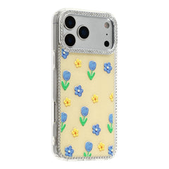 iPhone 17 Pro Max EIDERWOOD Hybrid Cover m. Rhinsten & Blomsterdesign - Gul / Tulipaner