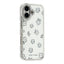 iPhone 17 EIDERWOOD Hybrid Cover m. Rhinsten & Blomsterdesign - Hvid / Blomster