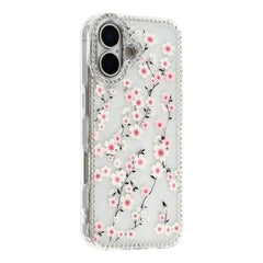 iPhone 17 EIDERWOOD Hybrid Cover m. Rhinsten & Blomsterdesign - Gennemsigtig / Kirsebærblomster