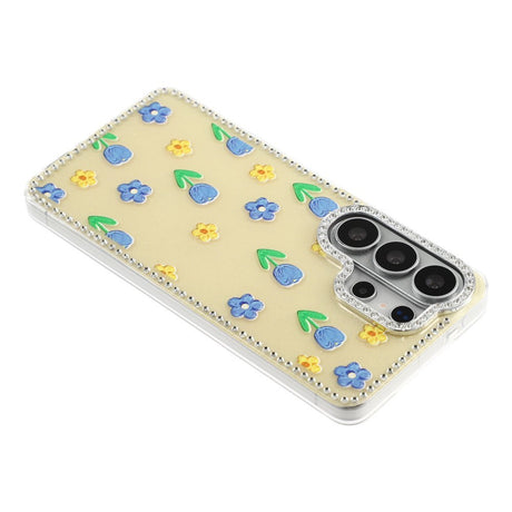 Samsung Galaxy S26 Ultra EIDERWOOD Hybrid Cover m. Rhinsten & Blomsterdesign - Gul / Tulipaner