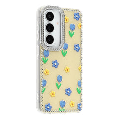 Samsung Galaxy S26 EIDERWOOD Hybrid Cover m. Rhinsten & Blomsterdesign - Gul / Tulipaner