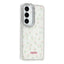 Samsung Galaxy S26 EIDERWOOD Hybrid Cover m. Rhinsten & Blomsterdesign - Hvid / Forårsblomster