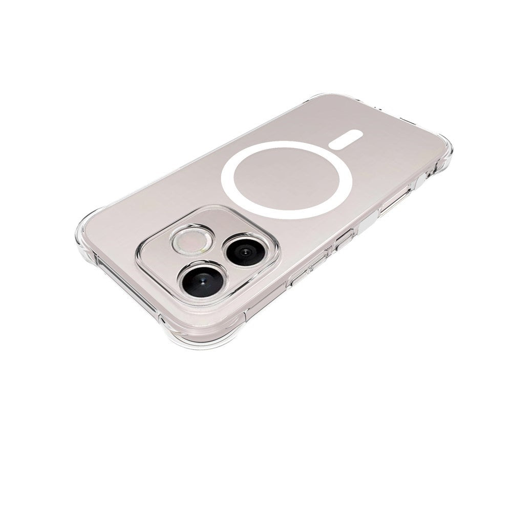 Honor 600 Lite EIDERWOOD Fleksibelt Plast Cover m. Stødabsorberende Hjørner - MagSafe Kompatibel - Gennemsigtig