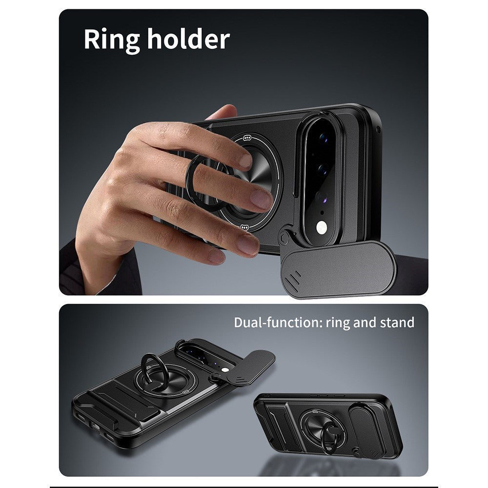 Google Pixel 11 / 11 Pro EIDERWOOD Hybrid Håndværker Cover m. Kickstand & Cam Slider - MagSafe Kompatibel - Blå