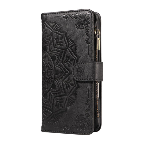 iPhone 17 EIDERWOOD Flipcover m. 9 x Kortholder - Lynlåslomme - RFDI-Blokering - Rem - Sort
