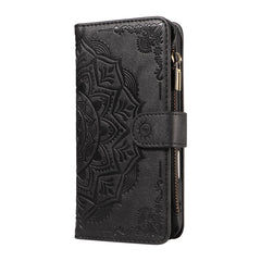 iPhone 17e / 16e EIDERWOOD Flipcover m. 9 x Kortholder - Lynlåslomme - RFDI-Blokering - Rem - Sort