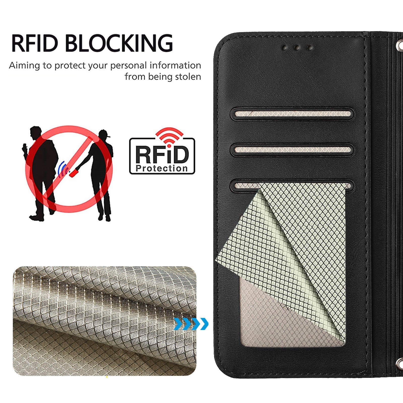 Honor 600 / 600 Pro EIDERWOOD Kunstlæder Flip Cover m. Strop - Sort