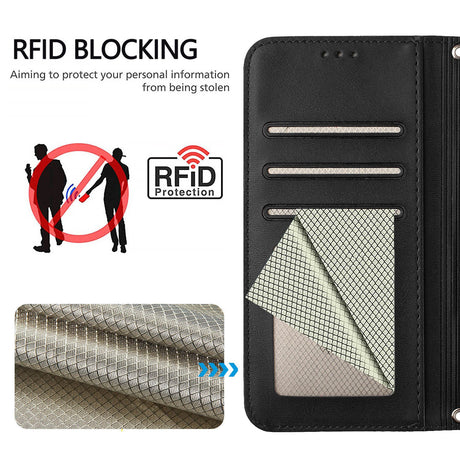 Honor 600 / 600 Pro EIDERWOOD Kunstlæder Flip Cover m. Strop - Sort