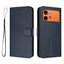 Honor 600 / 600 Pro EIDERWOOD Kunstlæder Flip Cover m. Strop - Blå
