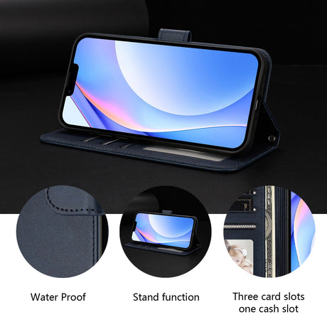 Honor 600 / 600 Pro EIDERWOOD Kunstlæder Flip Cover m. Strop - Blå