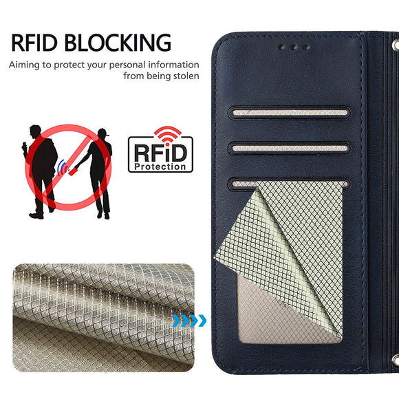 Honor 600 / 600 Pro EIDERWOOD Kunstlæder Flip Cover m. Strop - Blå