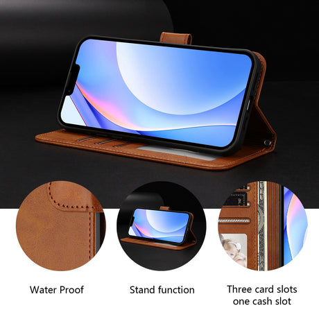 Honor 600 / 600 Pro EIDERWOOD Kunstlæder Flip Cover m. Strop - Brun