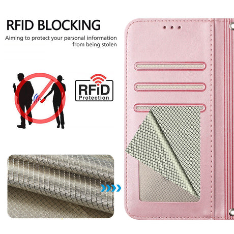 Honor 600 / 600 Pro EIDERWOOD Kunstlæder Flip Cover m. Strop - Lyserød