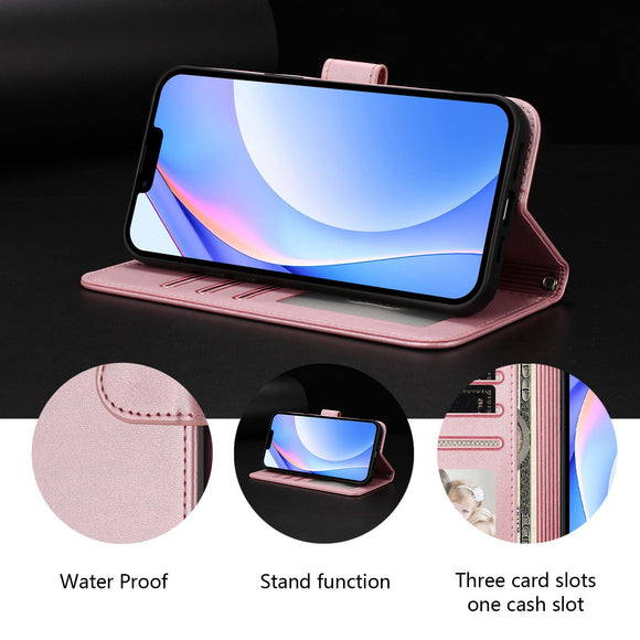 Honor 600 / 600 Pro EIDERWOOD Kunstlæder Flip Cover m. Strop - Lyserød