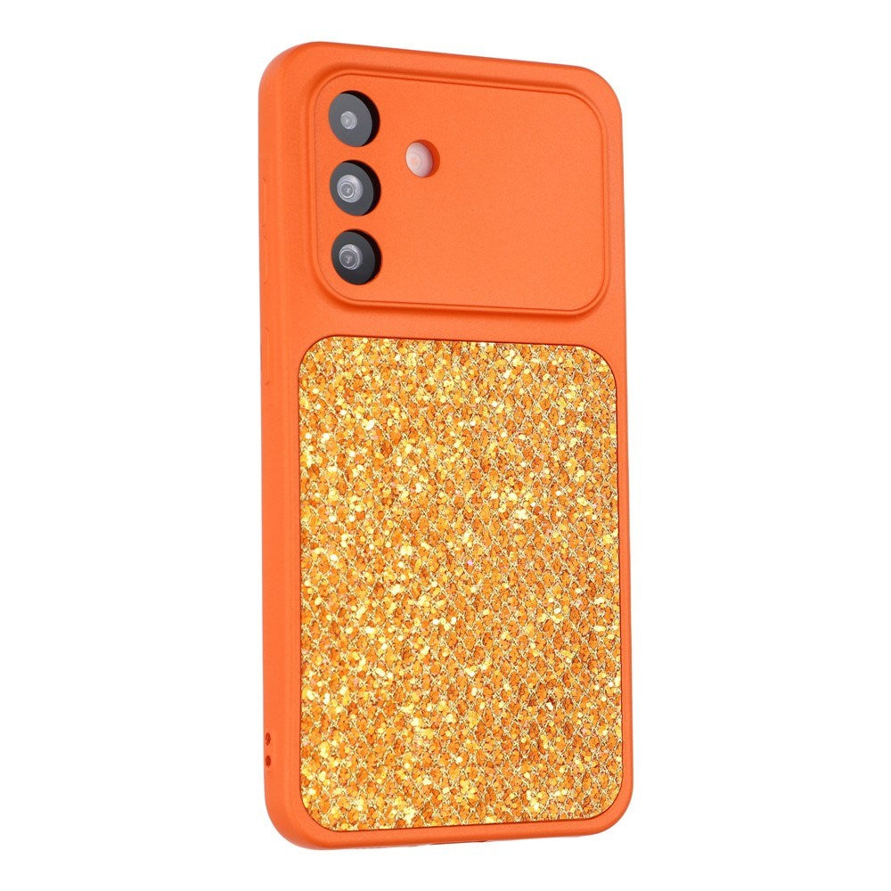 Samsung Galaxy A17 (5G) EIDERWOOD Fleksibelt Plast Cover m. Glitter - Orange