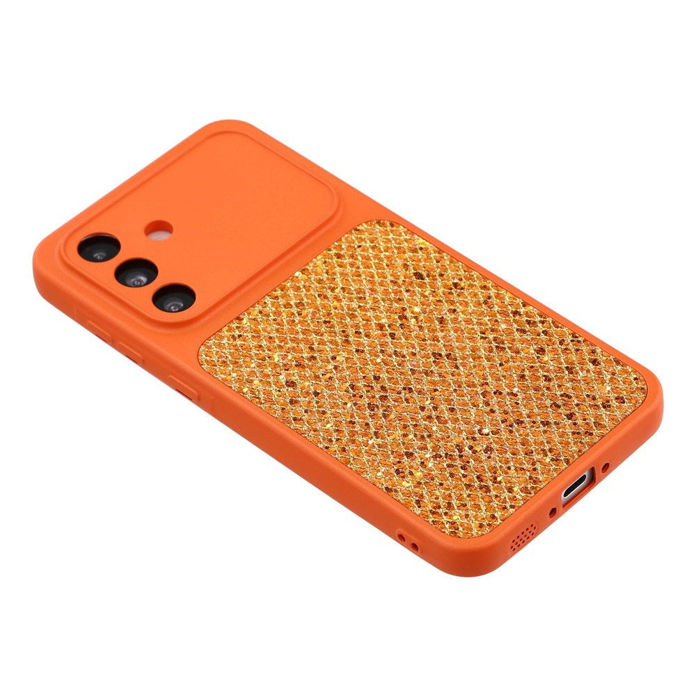 Samsung Galaxy A17 (5G) EIDERWOOD Fleksibelt Plast Cover m. Glitter - Orange