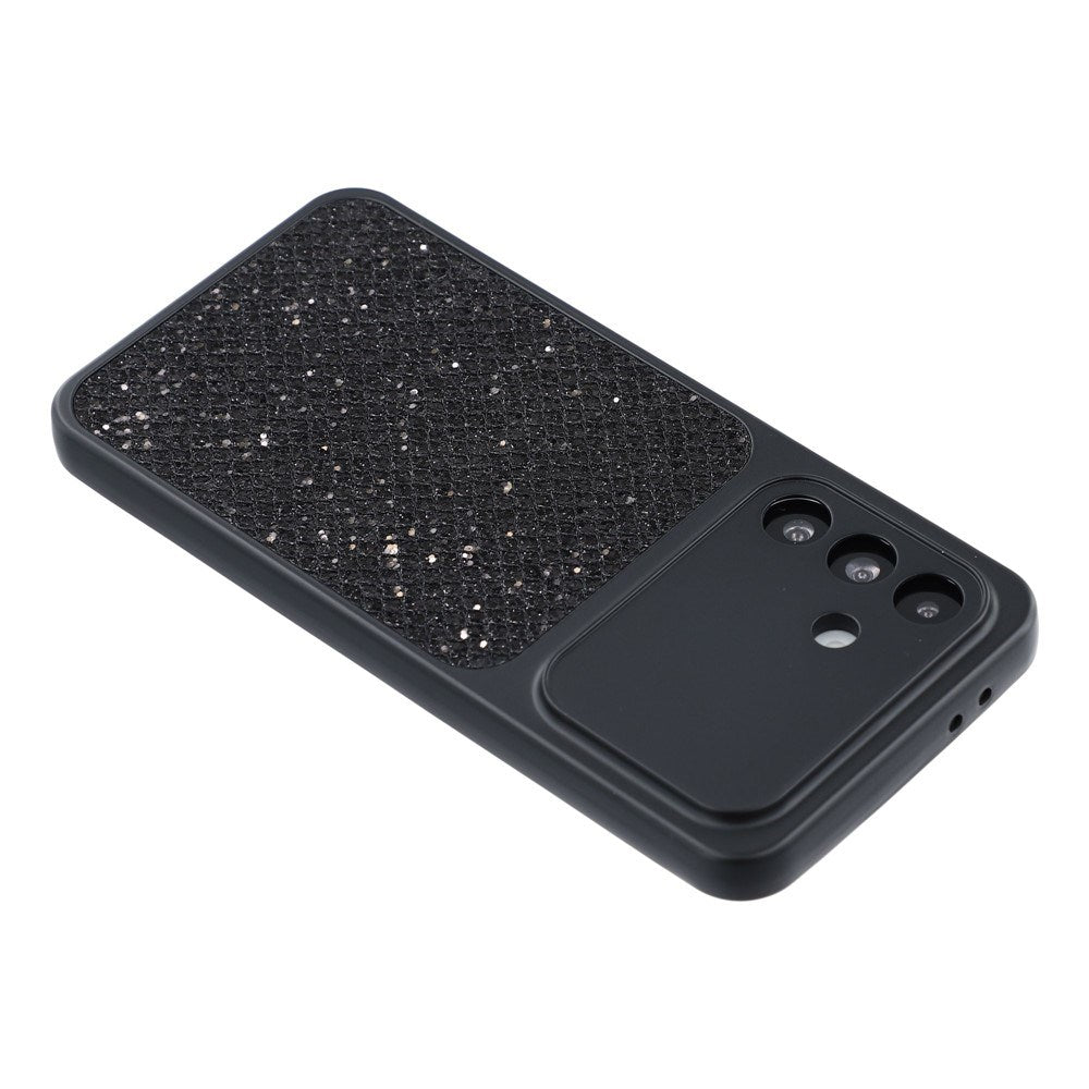 Samsung Galaxy A17 (5G) EIDERWOOD Fleksibelt Plast Cover m. Glitter - Sort