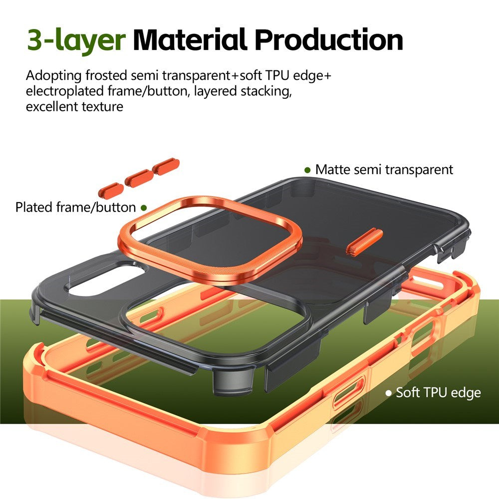 iPhone 17 Pro EIDERWOOD Mat Hybrid Plast Cover - MagSafe Kompatibel - Orange