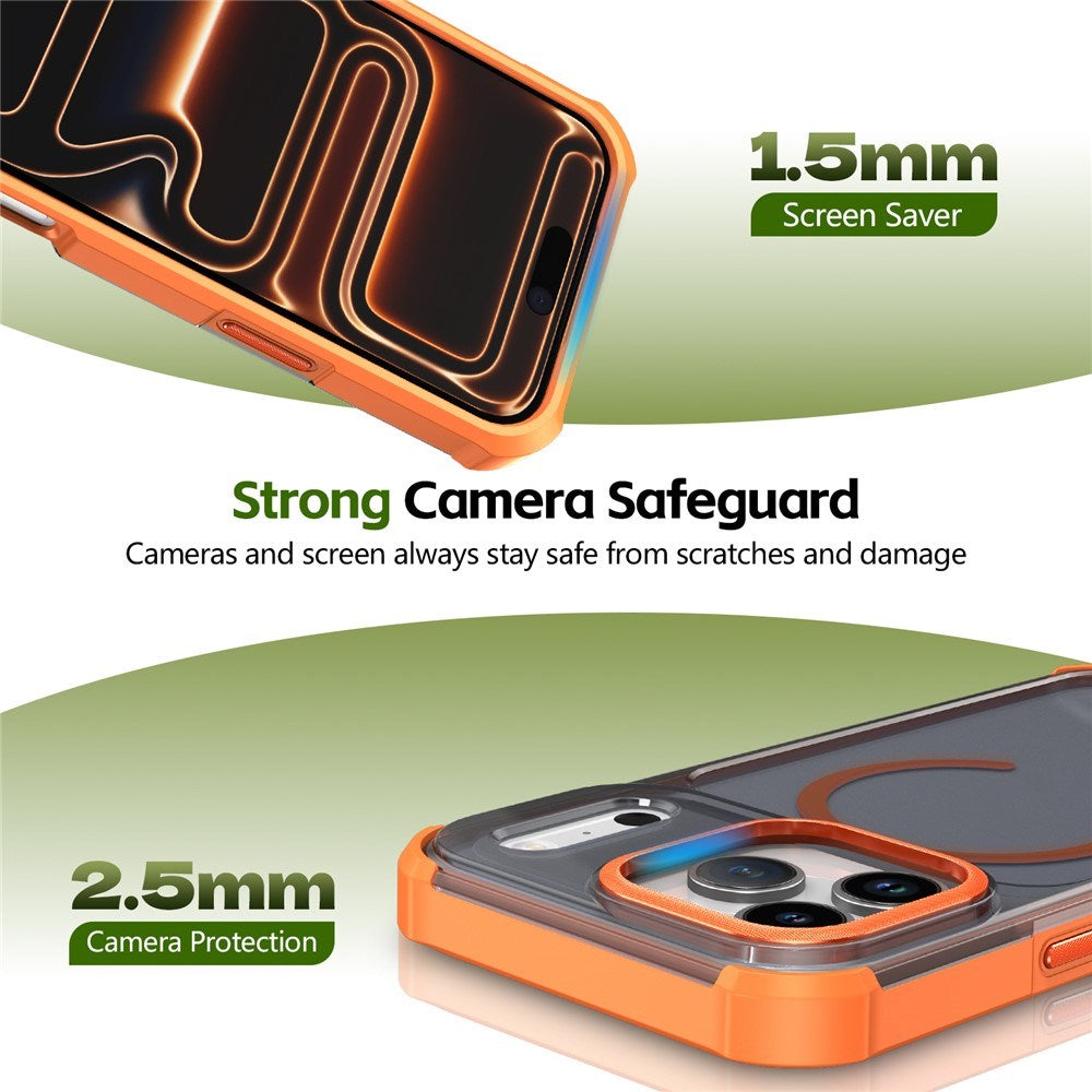 iPhone 17 Pro EIDERWOOD Mat Hybrid Plast Cover - MagSafe Kompatibel - Orange