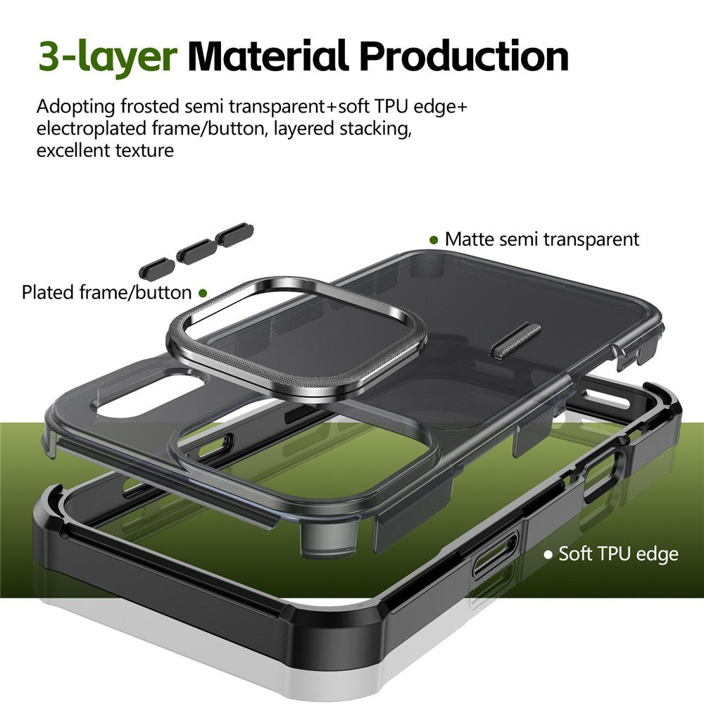 iPhone 17 Pro EIDERWOOD Mat Hybrid Plast Cover - MagSafe Kompatibel - Sort