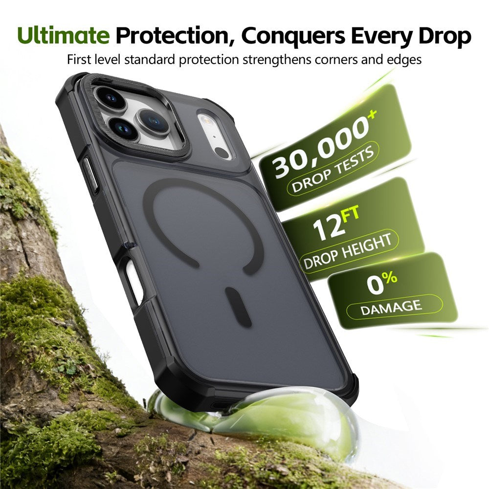 iPhone 17 Pro EIDERWOOD Mat Hybrid Plast Cover - MagSafe Kompatibel - Sort