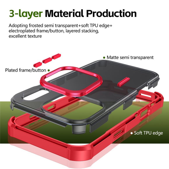 iPhone 17 Pro EIDERWOOD Mat Hybrid Plast Cover - MagSafe Kompatibel - Rød
