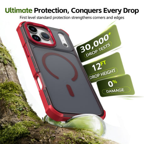 iPhone 17 Pro EIDERWOOD Mat Hybrid Plast Cover - MagSafe Kompatibel - Rød