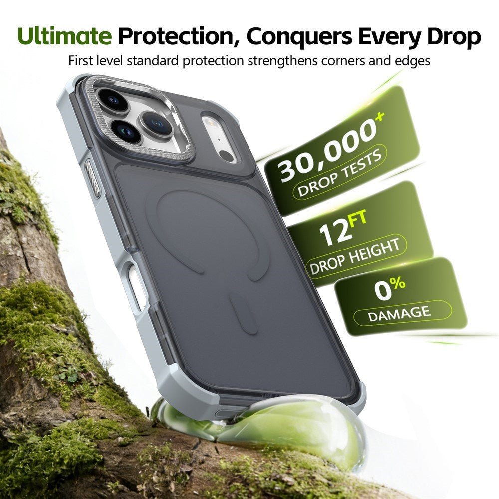 iPhone 17 Pro EIDERWOOD Mat Hybrid Plast Cover - MagSafe Kompatibel - Grå