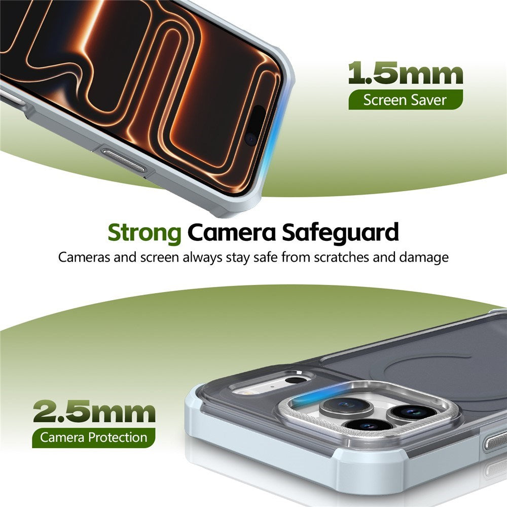 iPhone 17 Pro EIDERWOOD Mat Hybrid Plast Cover - MagSafe Kompatibel - Grå