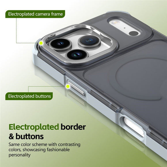 iPhone 17 Pro EIDERWOOD Mat Hybrid Plast Cover - MagSafe Kompatibel - Grå