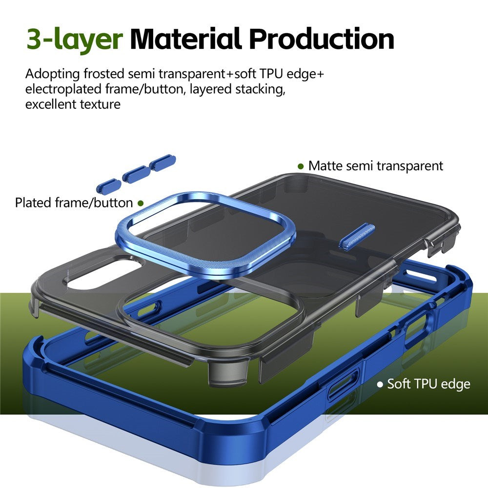 iPhone 17 Pro EIDERWOOD Mat Hybrid Plast Cover - MagSafe Kompatibel - Blå