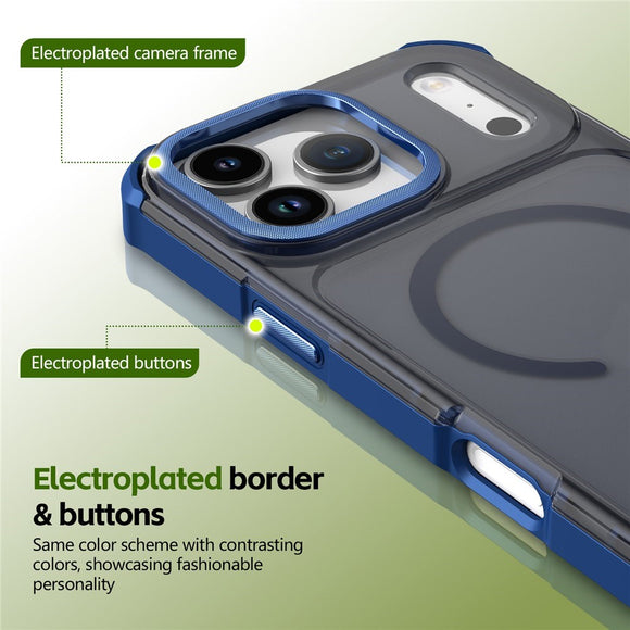 iPhone 17 Pro EIDERWOOD Mat Hybrid Plast Cover - MagSafe Kompatibel - Blå