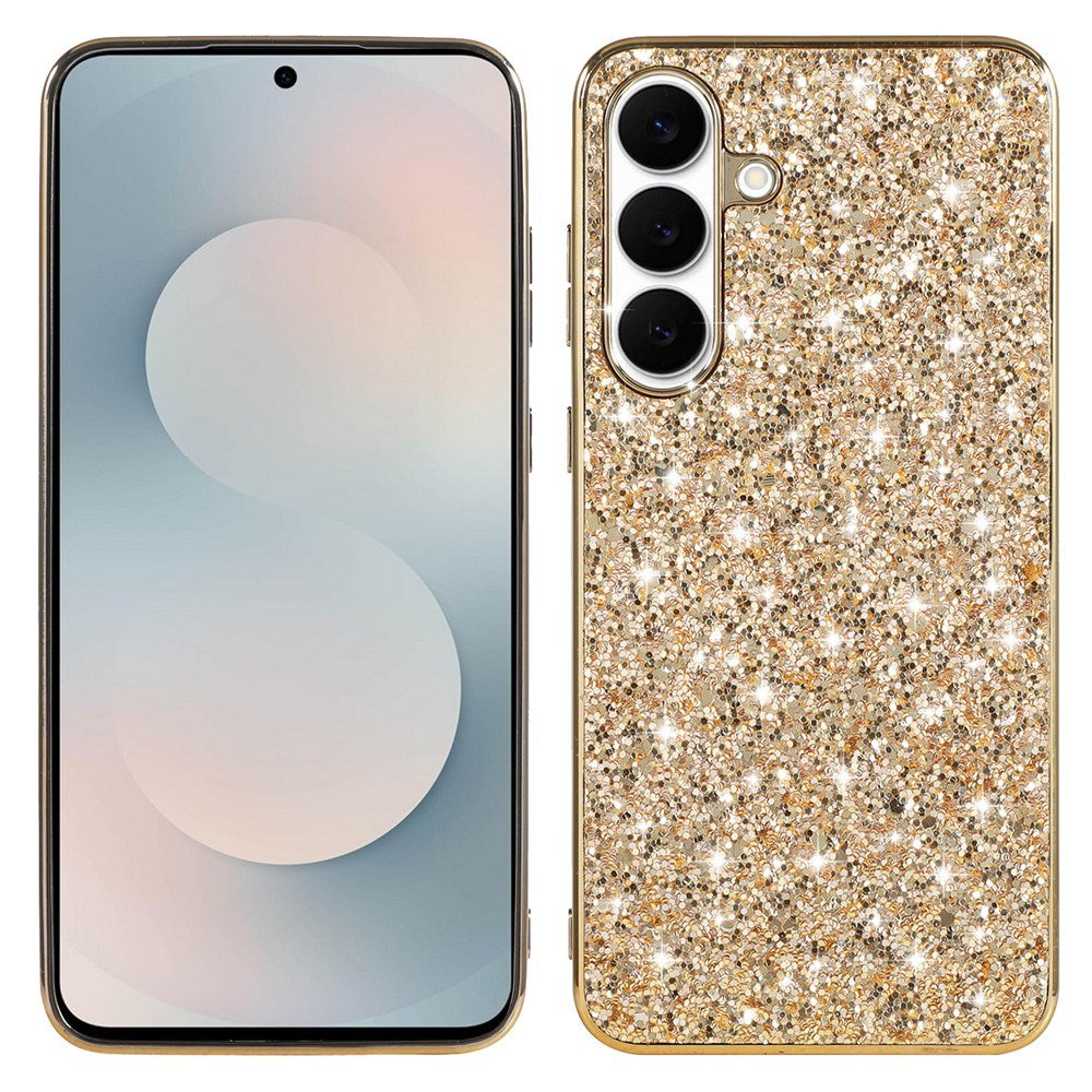 Samsung Galaxy A57 EIDERWOOD Plast Glitter Cover - Guld