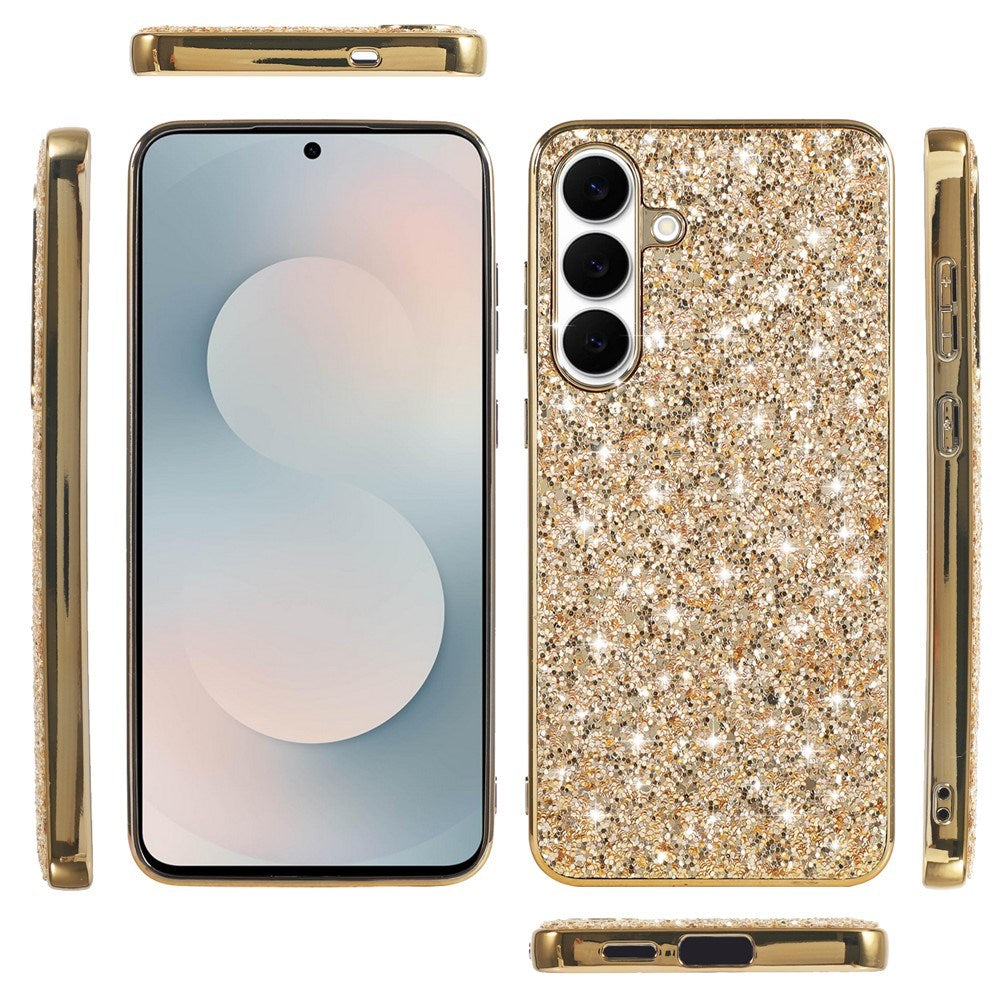 Samsung Galaxy A57 EIDERWOOD Plast Glitter Cover - Guld