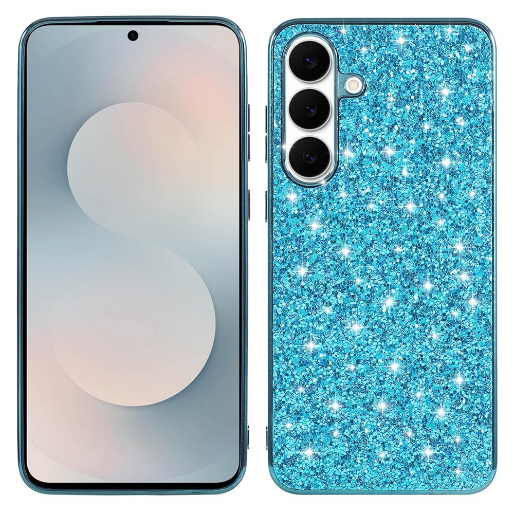 Samsung Galaxy A57 EIDERWOOD Plast Glitter Cover - Blå