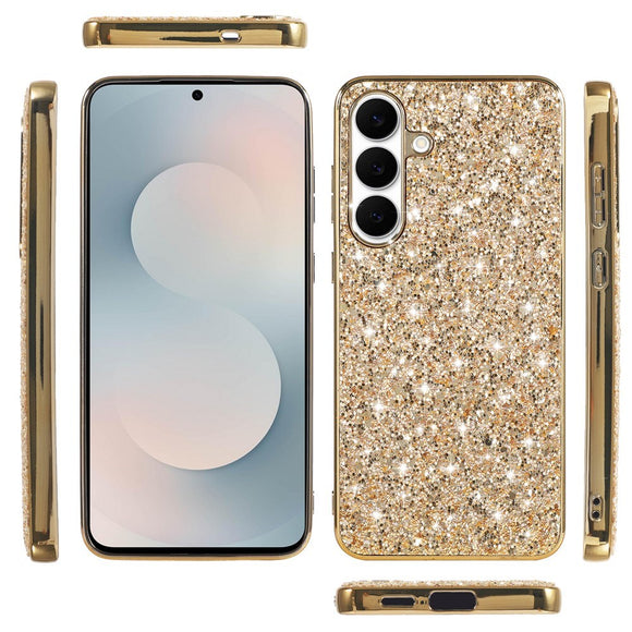 Samsung Galaxy A57 EIDERWOOD Plast Glitter Cover - Blå