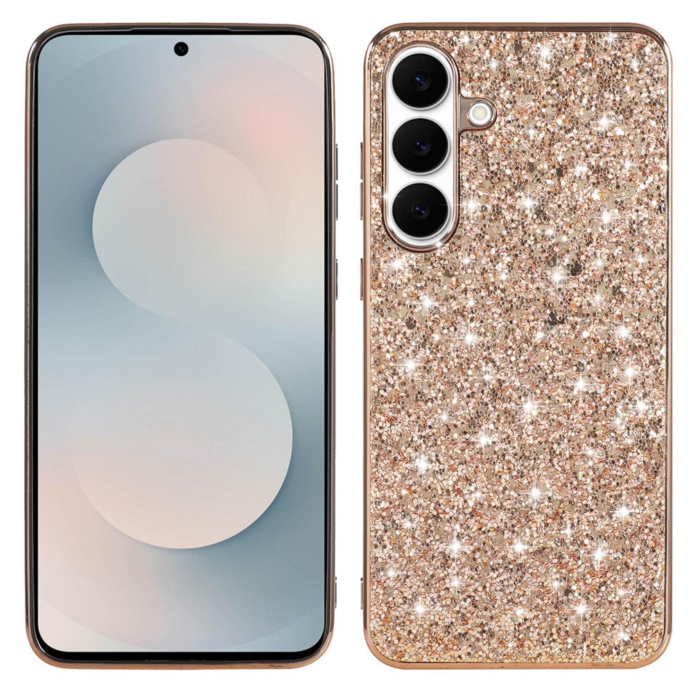 Samsung Galaxy A57 EIDERWOOD Plast Glitter Cover - Rose Gold