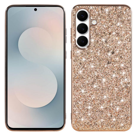 Samsung Galaxy A57 EIDERWOOD Plast Glitter Cover - Rose Gold