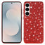 Samsung Galaxy A57 EIDERWOOD Plast Glitter Cover - Rød