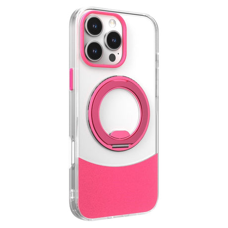 iPhone 17 EIDERWOOD Hybrid Cover med Ståfunktion - MagSafe Kompatibel - Gennemsigtig / Pink
