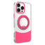 iPhone 16 Pro EIDERWOOD Hybrid Cover med Ståfunktion - MagSafe Kompatibel - Gennemsigtig / Pink