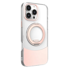 iPhone 15 Pro EIDERWOOD Hybrid Cover med Ståfunktion - MagSafe Kompatibel - Gennemsigtig / Lyserød